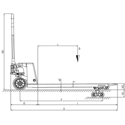 Porta-Paletes Lifter GS 25S4 - 1150 x 525 2500 KG